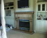 Master Bedroom Faux Stone with Gold Touch Fireplace